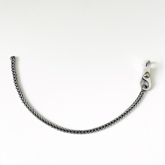 Trollbeads Bracelet | Silver And Gold Heart Clasp | 18k Gold & Sterling Silver - Picture 2 of 6